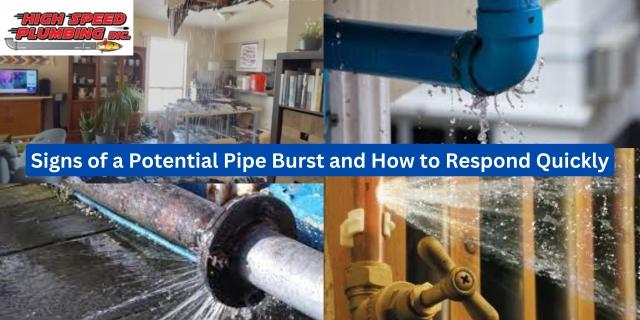 Signs of a Potential Pipe Burst and How to Respond Quickly